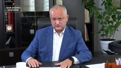 "Gasiti-va alt teren de joc, noi ne vom clarifica singuri. Va rog sa nu va implicati in politica interna a RM". Igor Dodon, despre declaratiile facute de Rusia precum ca SUA orchestreaza o "revolutie" in Moldova