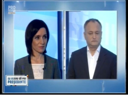 Igor Dodon nu are timp sa participe la “dezbateri sterile”. Raspunsul candidatului independent sustinut de PSRM, dupa ce Maia Sandu l-a invitat la dezbateri - VIDEO
