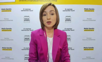 Declaratiile Maiei Sandu pentru euronews.com: "Moldova se afla la o rascruce de drumuri. Ori devine un stat functional cu conducere competenta, ori devine un stat esuat" - VIDEO
Declaratiile Maiei Sandu pentru euronews.com: "Moldova se afla la o rascruce de drumuri. Ori devine un stat functional cu conducere competenta, ori devine un stat esuat" - VIDEO