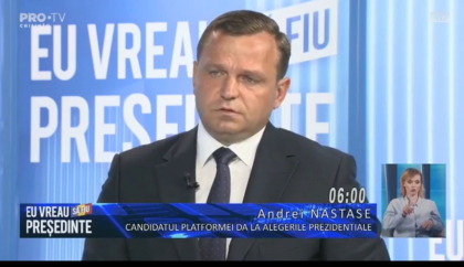 Votam Maia sau Andrei? Cum raspunde Andrei Nastase, intrebat daca o va vota pe Maia Sandu in turul doi al alegerilor prezidentiale