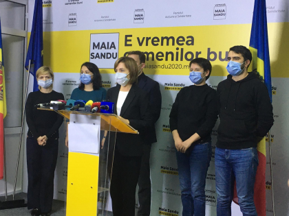 Maia Sandu sustine un briefing de presa, dupa inchiderea sectiilor de votare - VIDEO Maia Sandu sustine un briefing de presa, dupa inchiderea sectiilor de votare - VIDEO