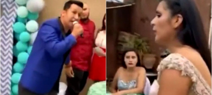 Clipe de necrezut la o petrecere! Un barbat a demonstrat tuturor ca sotia sa il inseala si e gravida cu altcineva! Cum a degenerat totul