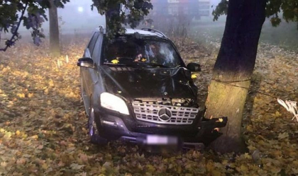 Un deputat din Parlamentul RM a intrat cu Mercedesul intr-un copac, la Edinet. Cine e parlamentarul si cum s-a intamplat totul - GALERIE FOTO