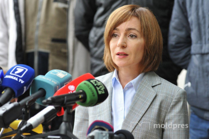 LIVE. Maia Sandu sustine un briefing de presa