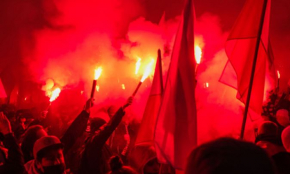 Haos si lupte de strada in Polonia. 36 de persoane au fost arestate - FOTO