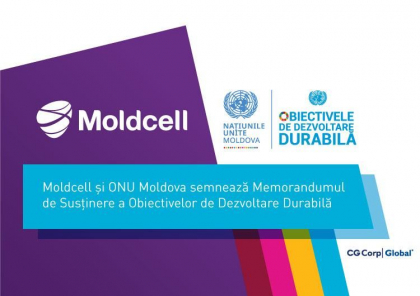 Moldcell - prima companie care a semnat Memorandumul de Intelegere cu Organizatia Natiunilor Unite in Moldova in vederea sustinerii Obiectivelor de Dezvoltare Durabila