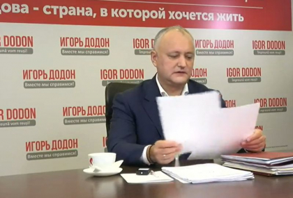 Igor Dodon raspunde la intrebarile cetatenilor - VIDEO
