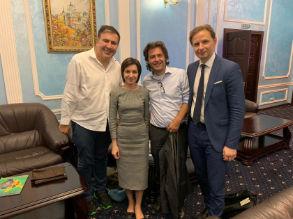 Maia Sandu, felicitata de fostul presedinte al Georgiei, Mihail Saakashvili: "Este unul dintre cei mai decenti politicieni pe care i-am intalnit in toata cariera mea"