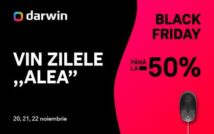 DARWIN tot are zilele alea – 3 zile de Black Friday DARWIN tot are zilele alea – 3 zile de Black Friday