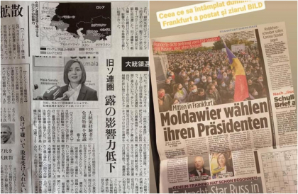 Victoria Maiei Sandu la prezidentiale - descrisa in ziarele din Japonia, Italia si Germania. Imaginile - surprinse de moldovenii stabiliti acolo: "Mandri..." - GALERIE FOTO Victoria Maiei Sandu la prezidentiale - descrisa in ziarele din Japonia, Italia si Germania. Imaginile - surprinse de moldovenii stabiliti acolo: "Mandri..." - GALERIE FOTO