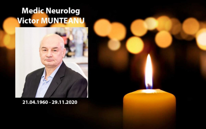 Sistemul de sanatate pierde inca un medic: Victor Munteanu, seful Sectiei Neurologie de la spitalul "Sfanta Treime", a decedat Sistemul de sanatate pierde inca un medic: Victor Munteanu, seful Sectiei Neurologie de la spitalul "Sfanta Treime", a decedat