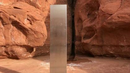 Monolitul metalic descoperit in desertul din Utah a disparut in mod misterios
