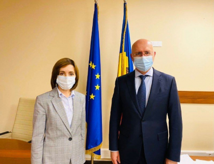 Maia Sandu s-a intalnit cu Pavel Filip: ar putea fi creat un grup de lucru care sa gaseasca solutii pentru criza epidemiologica