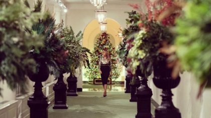 Casa Alba, decorata de sarbatori de Melania Trump, pentru ultima oara ca prima-doamna - GALERIE FOTO