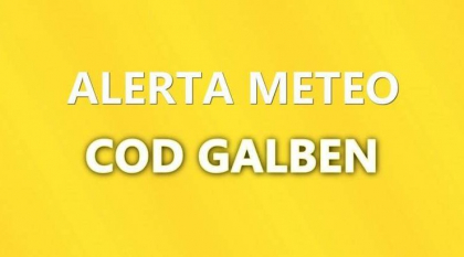Alerta meteo. Cod galben, emis de meteorologi - FOTO