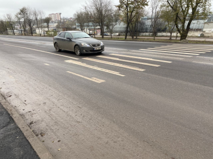 Proaspat aplicat, marcajul de strada Albisoara s-a sters. Ion Ceban: "Am fost asigurat ca acesta va fi de calitate" - FOTO