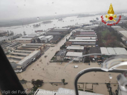 Inundatii in nordul Italiei, cu alerta rosie in unele zone