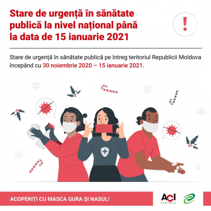 Atentie! Stare de urgenta in sanatate publica pana pe 15 ianuarie. Ce nu au dreptul sa faca moldovenii. Interdictiile impuse de autoritati. Infografic