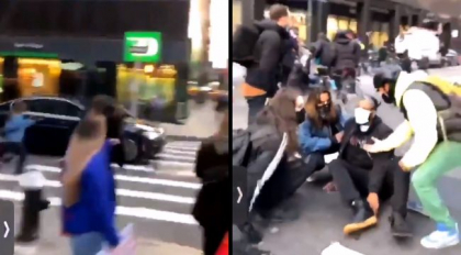 Momentul in care un BMW intra in multime, la o manifestatie “Black Lives Matter” - VIDEO Momentul in care un BMW intra in multime, la o manifestatie “Black Lives Matter” - VIDEO