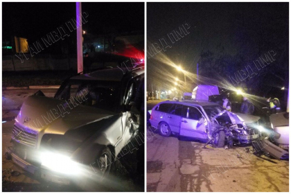 Accident in lant la Bender provocat de un sofer beat: a avariat 4 automobile