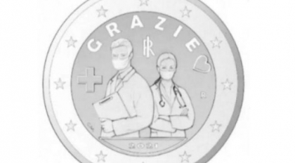 O moneda de 2 euro, omagiul adus personalului medical din Italia, care a luptat impotriva Covid-19. Cum va arata