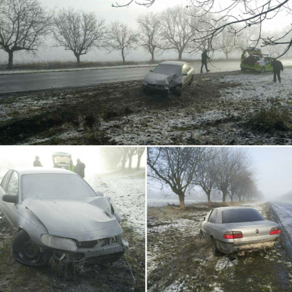 Accident la Rabnita. Un sofer nu a tinut cont de conditiile meteo si s-a izbit puternic intr-un copac Accident la Rabnita. Un sofer nu a tinut cont de conditiile meteo si s-a izbit puternic intr-un copac