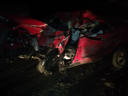 Accident tragic la Donduseni. Un barbat a murit, iar altul a ajuns la spital, dupa ce a intrat cu masina intr-un copac - GALERIE FOTO