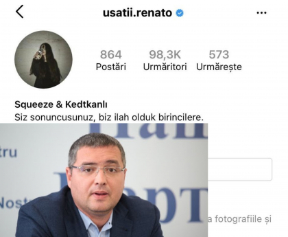 L-au "furat" pe Renato Usatii. Liderul PN spune ca i-a fost spart contul oficial de Instagram: "Nu reactionati!". Ce a aparut acum pe pagina lui - FOTO