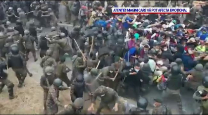 Ciocniri violente intre armata din Guatemala si 9.000 de migranti care incercau sa ajunga pe jos in SUA Ciocniri violente intre armata din Guatemala si 9.000 de migranti care incercau sa ajunga pe jos in SUA