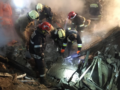 Explozia de la Sangerei ar fi fost provocata de o acumulare de gaze. Specialistii lucreaza la fata locului
