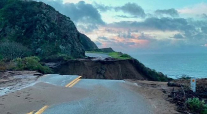 Fenomene extreme in California: alunecari de teren, inundatii si nameti de doi metri Fenomene extreme in California: alunecari de teren, inundatii si nameti de doi metri