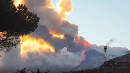Cea mai mare eruptie a vulcanului Etna din ultimii ani - VIDEO 
