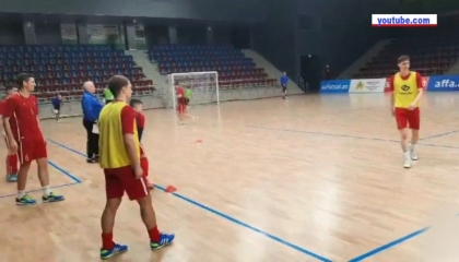 Nationala Moldovei de futsal face ultimele pregatiri inainte de al treilea meci din cadrul preliminariilor Campionatului European 2022 Nationala Moldovei de futsal face ultimele pregatiri inainte de al treilea meci din cadrul preliminariilor Campionatului European 2022