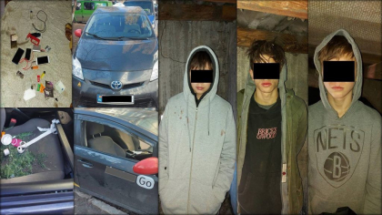Trei minori din capitala au spart geamurile la trei masini si au furat tot ce au putut de acolo. Vezi ce risca acestia
