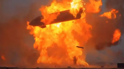 O noua racheta SpaceX Starship a explodat la putin timp dupa ce aterizase cu bine in urma unui zbor test - VIDEO O noua racheta SpaceX Starship a explodat la putin timp dupa ce aterizase cu bine in urma unui zbor test - VIDEO