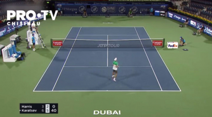 Tenismenul Aslan Karatsev, clasat pe locul 42 mondial a castigat, aseara, primul titlu ATP al carierei, dupa ce s-a impus la Dubai Tenismenul Aslan Karatsev, clasat pe locul 42 mondial a castigat, aseara, primul titlu ATP al carierei, dupa ce s-a impus la Dubai
