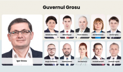Ultima ora. Candidatul la functia de prim-ministru, Igor Grosu, isi prezinta echipa pentru guvern