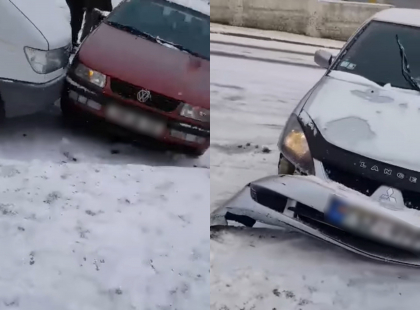 Accident in lant pe o strada din Hancesti. Circa 10 masini sunt implicate - VIDEO Accident in lant pe o strada din Hancesti. Circa 10 masini sunt implicate - VIDEO