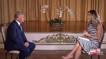 Donald Trump, intervievat de nora lui. Prima aparitie dupa ce a plecat de la Casa Alba: "Puteti spera ca voi candida din nou" Donald Trump, intervievat de nora lui. Prima aparitie dupa ce a plecat de la Casa Alba: "Puteti spera ca voi candida din nou"