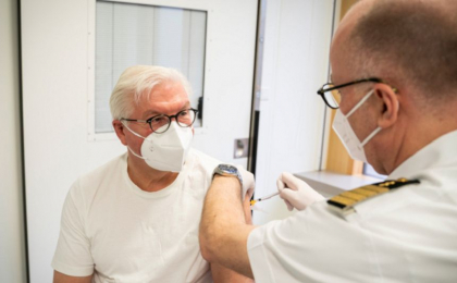 Presedintele Germaniei, in varsta de 65 de ani, s-a vaccinat cu AstraZeneca
