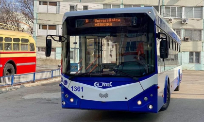O ruta de troleibuz din capitala a fost suplinita cu patru unitati