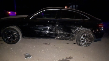 Accident grav pe soseaua Falesti-Parlita. Un sofer beat a pierdut controlul volanului si s-a izbit intr-un alt automobil. O minora de 8 ani - la spital - FOTO