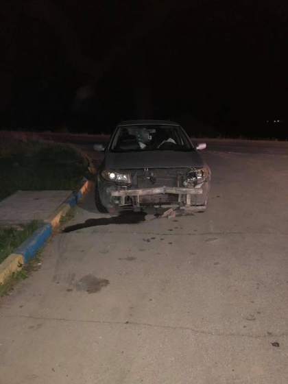 O masina a fost avariata, dupa ce a lovit un mistret aparut in cale - FOTO O masina a fost avariata, dupa ce a lovit un mistret aparut in cale - FOTO