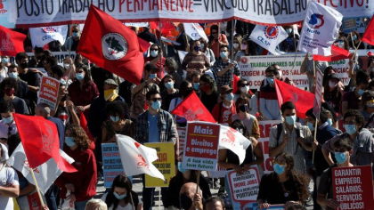 Protest la Porto: Daca liderii UE au preocupari sociale, nu de un summit era nevoie, ci de actiuni concrete pe teren Protest la Porto: Daca liderii UE au preocupari sociale, nu de un summit era nevoie, ci de actiuni concrete pe teren