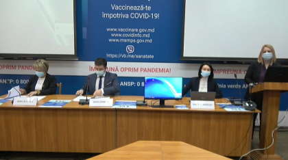 LIVE. Conferinta de presa organizata de Ministerul Sanatatii, Muncii si Protectiei Sociale privind procesul de vaccinare impotriva COVID-19 in Republica Moldova