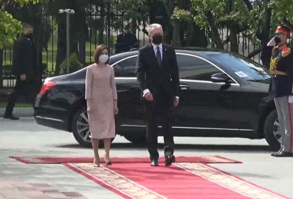 Ceremonia oficiala de intampinare a Presedintelui Republicii Lituania, Gitanas Nauseda, de catre Presedintele Republicii Moldova, Maia Sandu Ceremonia oficiala de intampinare a Presedintelui Republicii Lituania, Gitanas Nauseda, de catre Presedintele Republicii Moldova, Maia Sandu