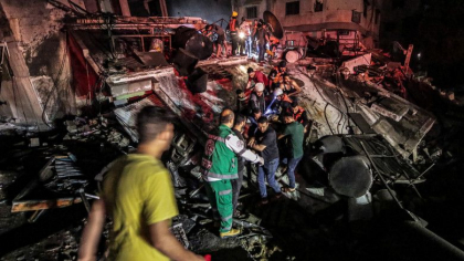 Inca o noapte de bombardamente. Zeci de raiduri israeliene in Fasia Gaza Inca o noapte de bombardamente. Zeci de raiduri israeliene in Fasia Gaza