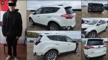 Un minor de 16 ani, retinut de politie dupa ce a furat un automobil - FOTO Un minor de 16 ani, retinut de politie dupa ce a furat un automobil - FOTO