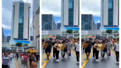 Momentul in care un zgarie-nori din China incepe sa se clatine puternic, din motive inexplicabile. Oamenii alearga ingroziti pe strazi - VIDEO Momentul in care un zgarie-nori din China incepe sa se clatine puternic, din motive inexplicabile. Oamenii alearga ingroziti pe strazi - VIDEO