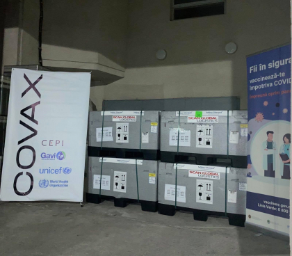 Republica Moldova a receptionat peste 45 de mii de doze de vaccin AstraZeneca, livrate prin intermediul Platformei COVAX